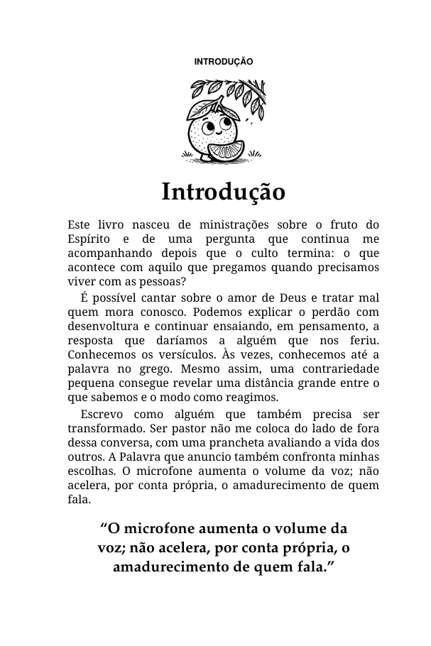 Abertura da introdução do livro